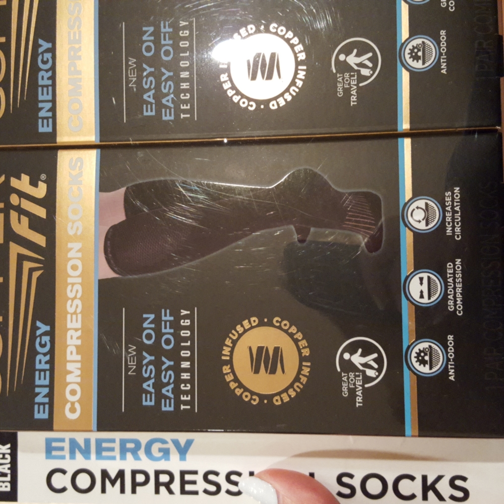 CCO FLASH SALE DISCOUNTED SHIPPIN✔NIB Copper Fit 2 pack energy compression socks - Picture 4 of 5